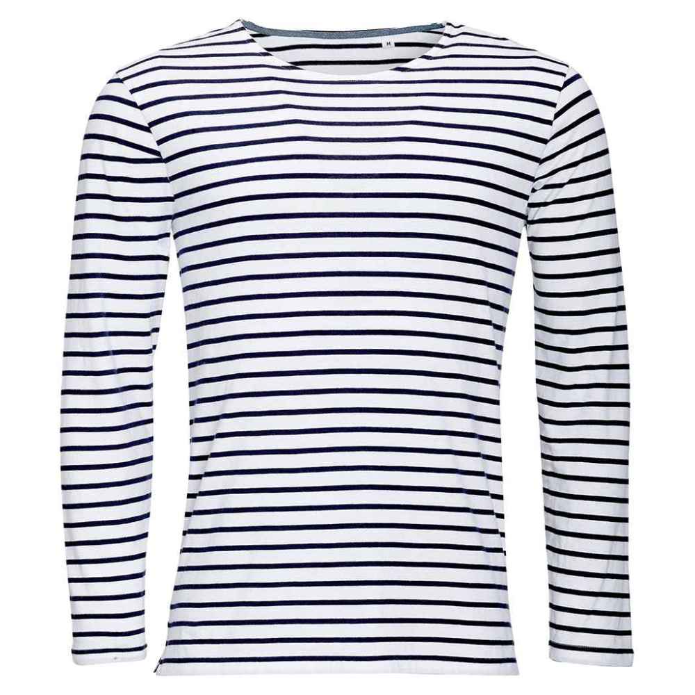 SOL'S Marine Long Sleeve Striped T-Shirt 1402