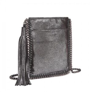 Miss Lulu Leather Look Chain Shoulder Bag With Tassel Pendant E6845 SI