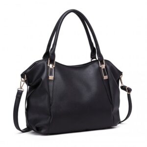 Miss Lulu Soft Leather Elegant Simple Shoulder Bag S1716 BK