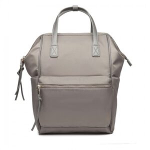 Miss Lulu Portable Waterproof Nylon Backpack School Bag Grey LT6840 GY