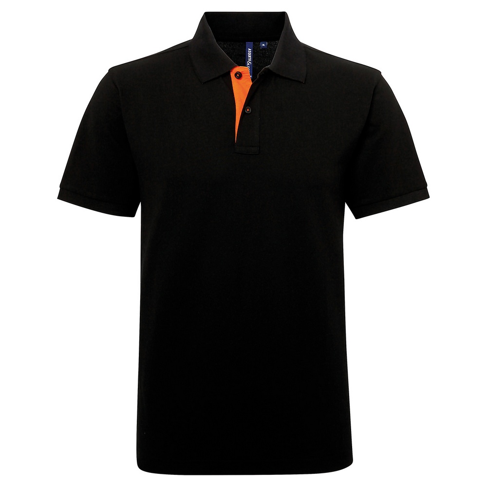 Asquith & Fox Men's classic fit contrast polo AQ012