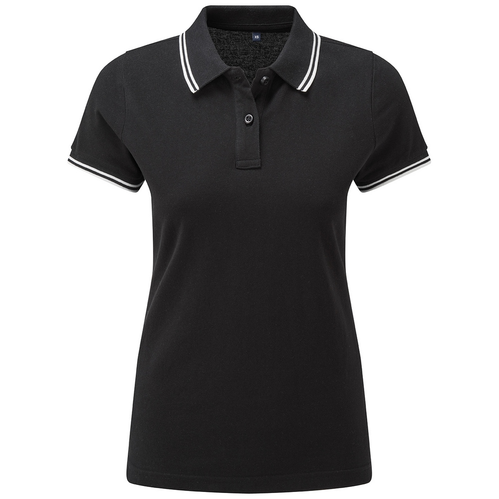 Asquith & Fox Women's classic fit tipped polo AQ021