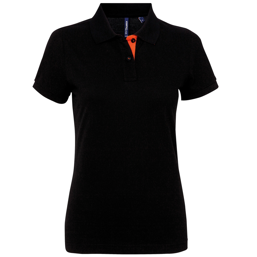 Asquith & Fox Women's contrast polo AQ022