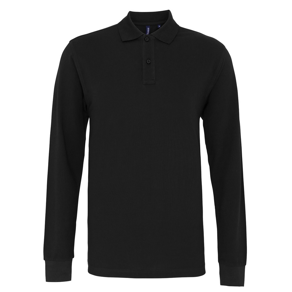 Asquith & Fox Men's classic fit long sleeved polo AQ030