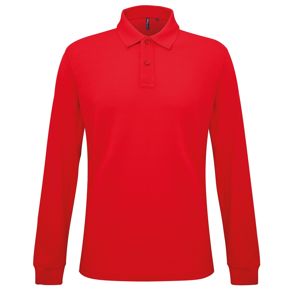 Asquith & Fox Men's classic fit long sleeved polo AQ030