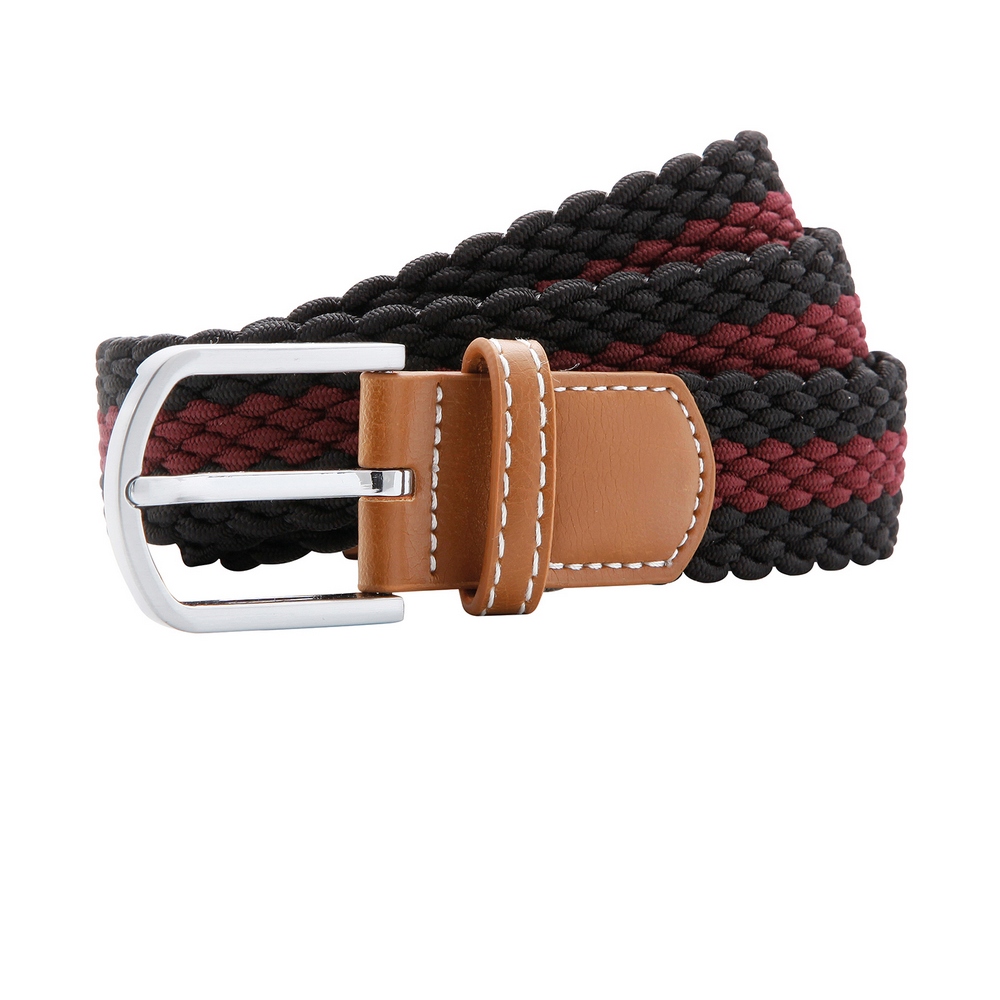 Asquith & Fox Two-colour stripe braid stretch belt AQ901