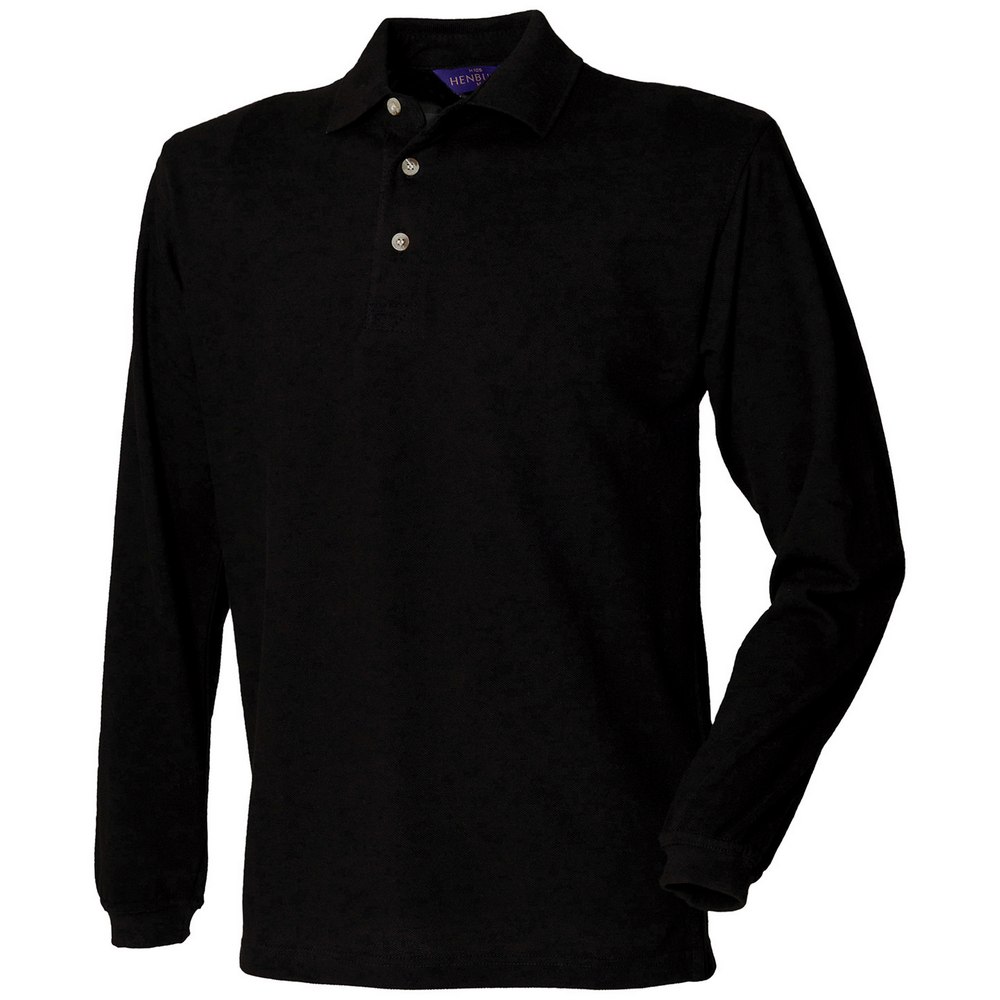 Henbury Long sleeve cotton polo shirt HB105