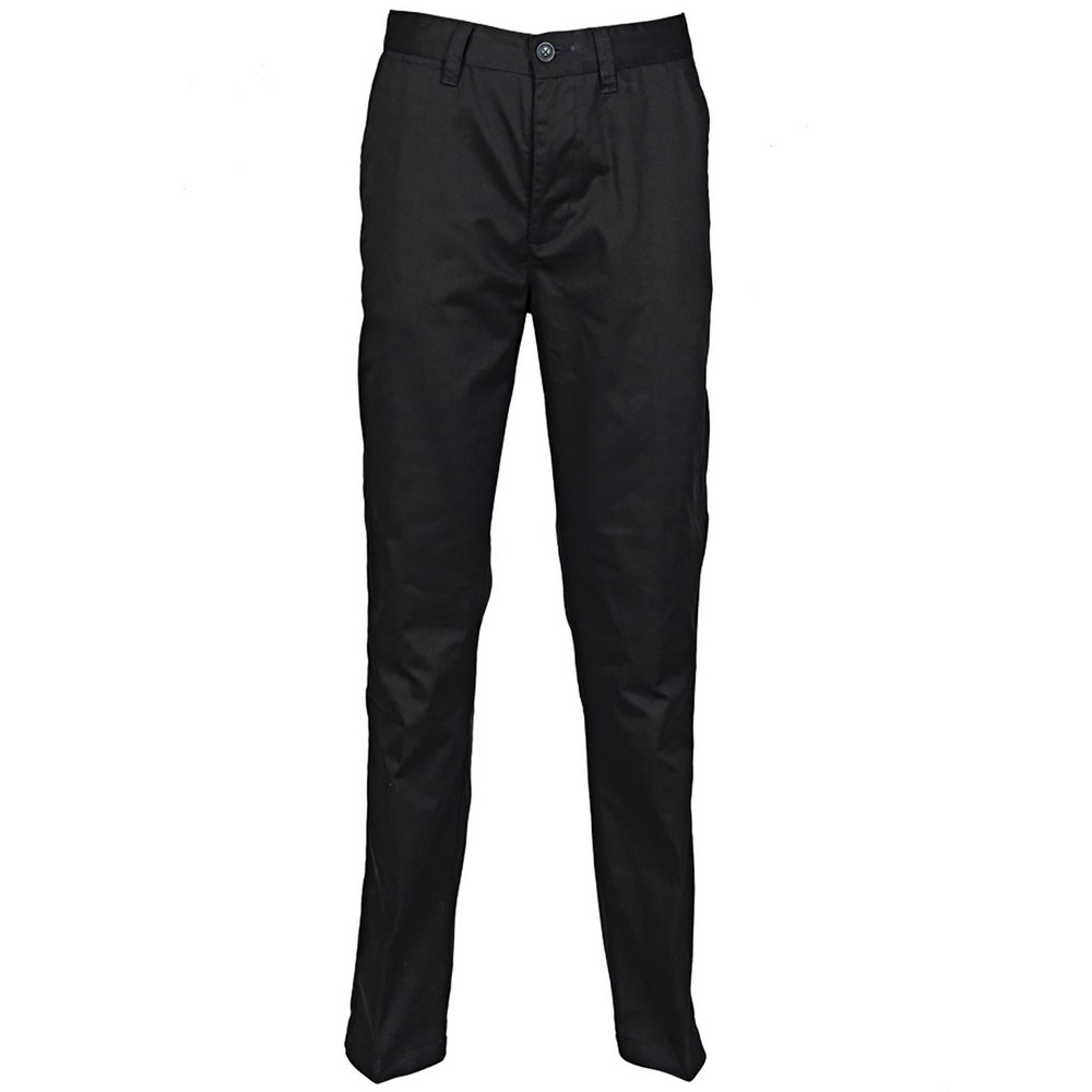 Henbury Women's 65/35 flat fronted chino trousers HB641