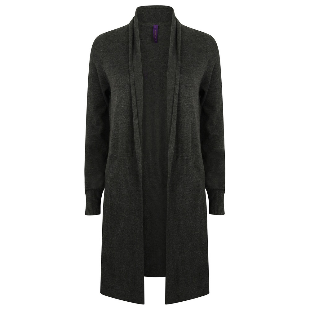 Henbury Women's longline open cardigan HB719