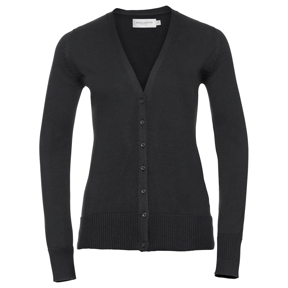 Russell Collection Women's v-neck knitted cardigan J715F