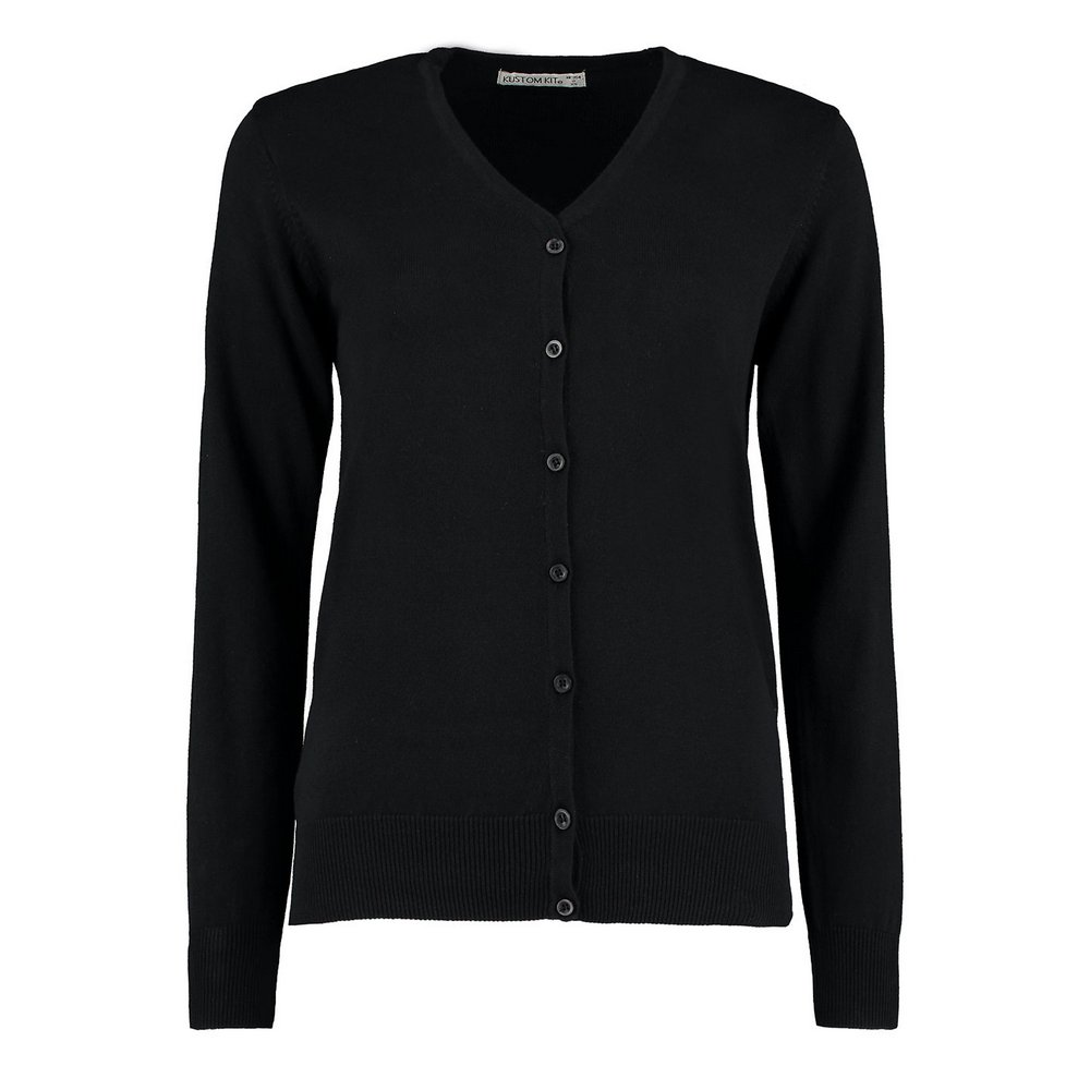 Kustom Kit Women's Arundel v-neck cardigan long sleeve (classic fit) KK354