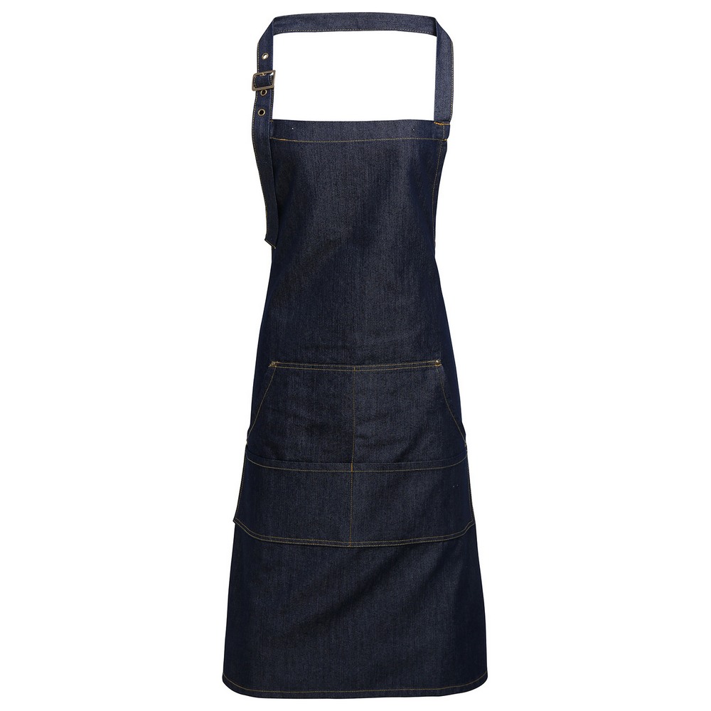 Premier Jeans stitch bib apron PR126