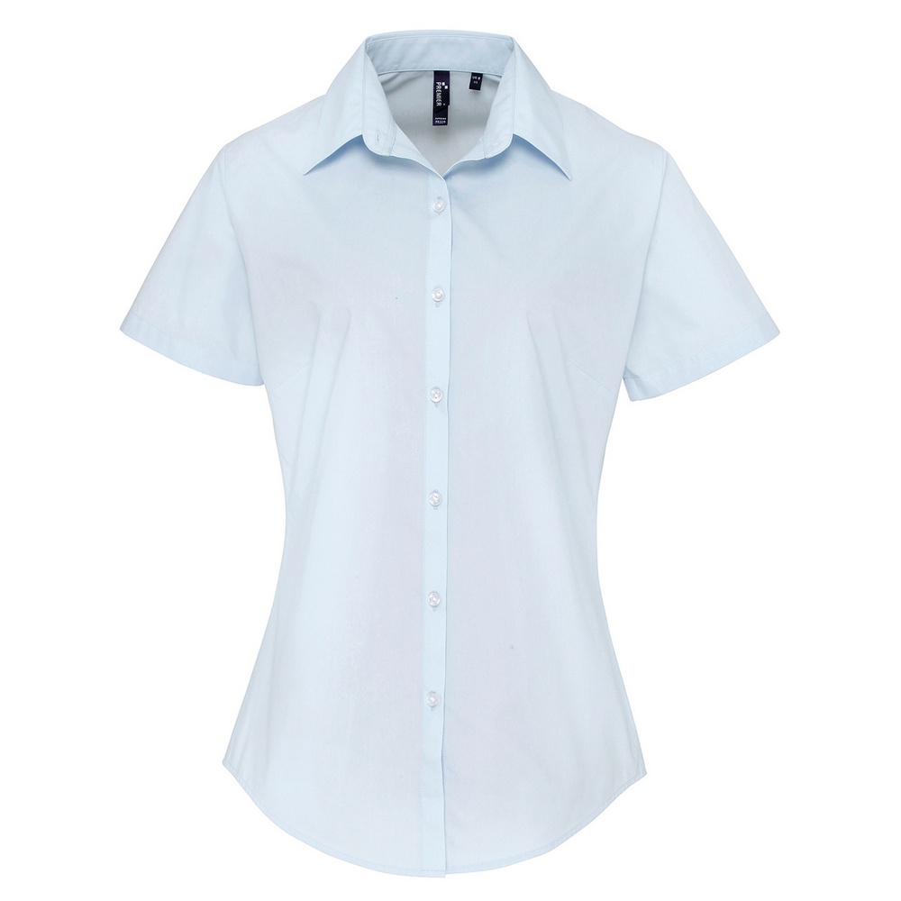 Premier Women's supreme poplin short sleeve shirt PR309