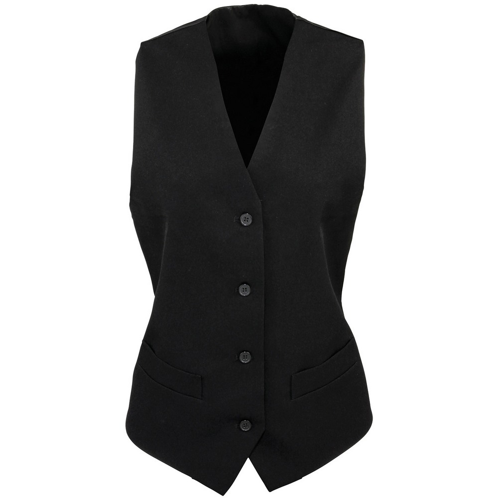Premier Women's lined polyester waistcoat PR623