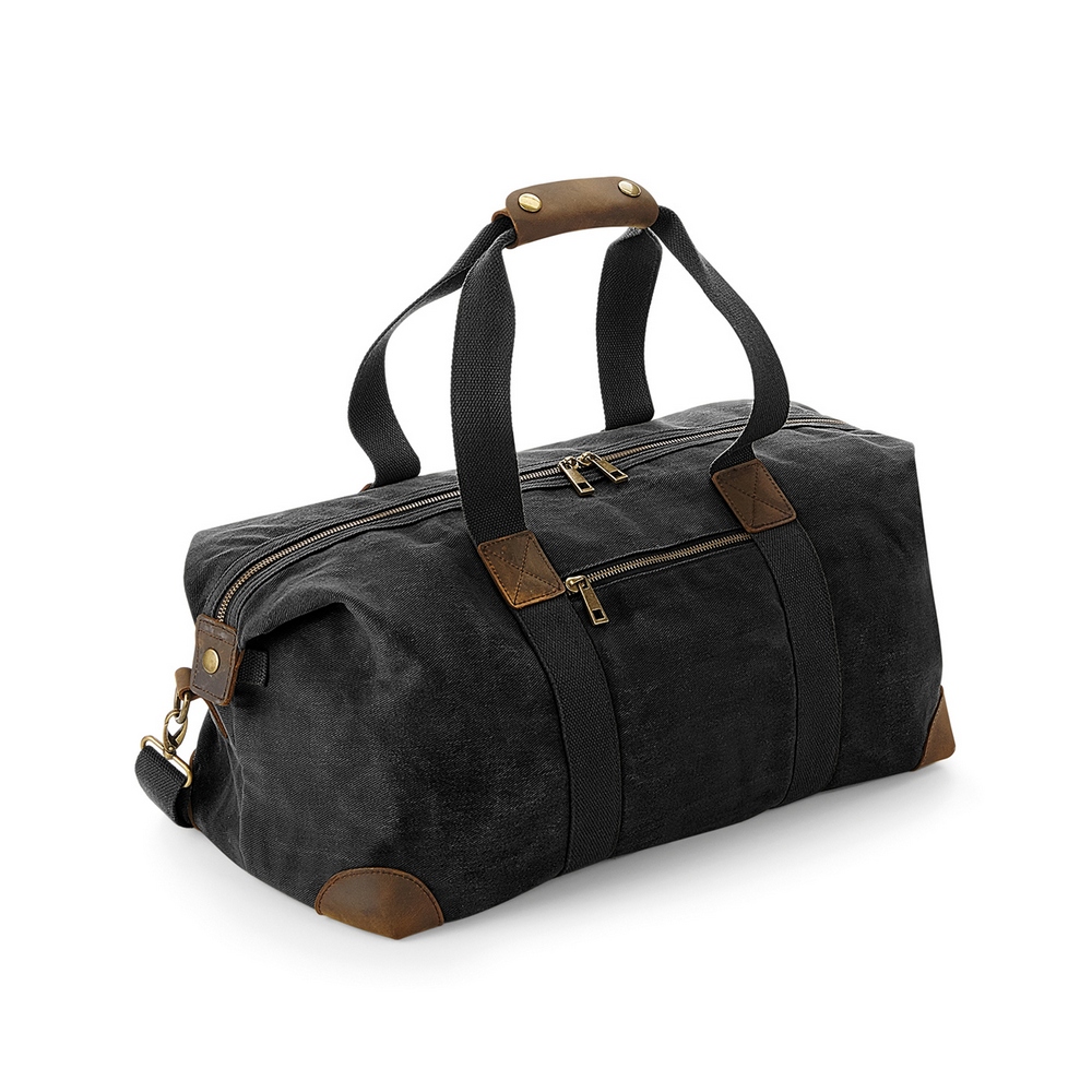 Quadra Heritage waxed canvas holdall QD650