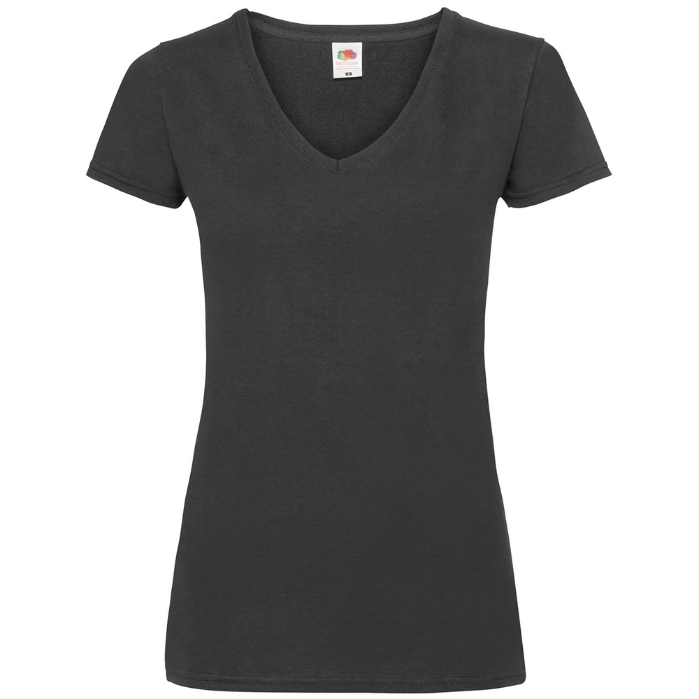 Fruit of the Loom Women's valueweight v-neck T SS047