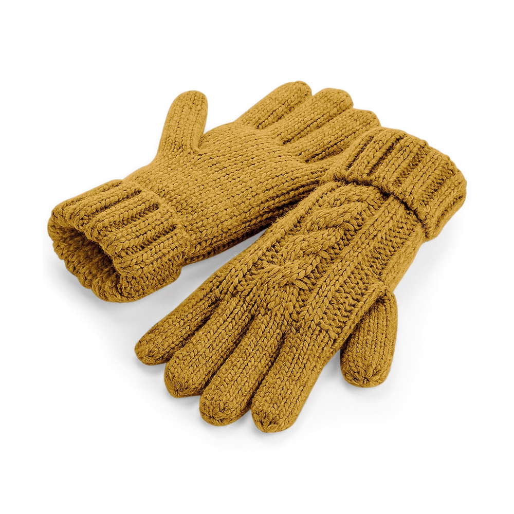 Beechfield Cable knit melange gloves BC497