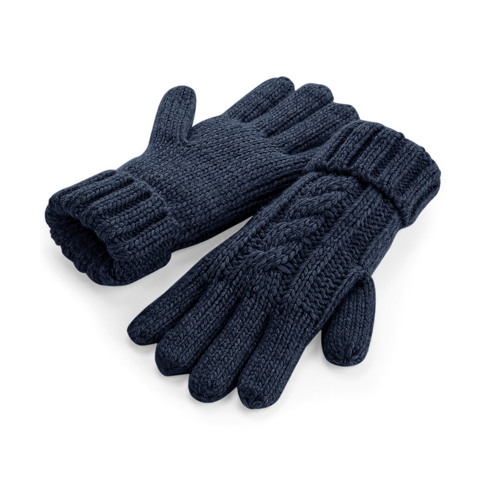 Beechfield Cable knit melange gloves BC497