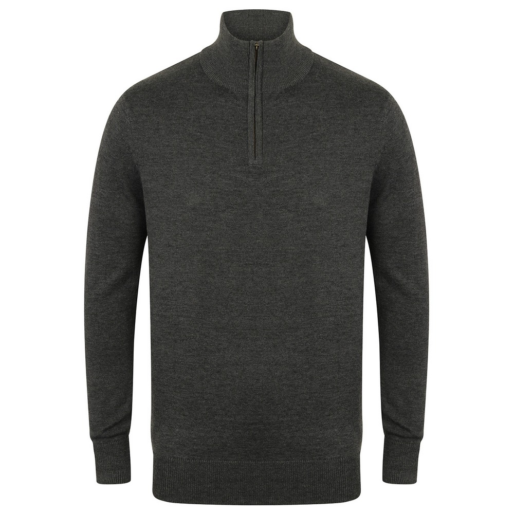 Henbury ¼ zip jumper HB729