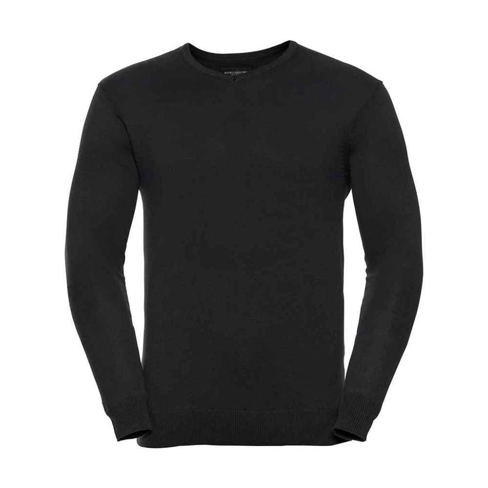 Russell Collection Cotton Acrylic V Neck Sweater 710M