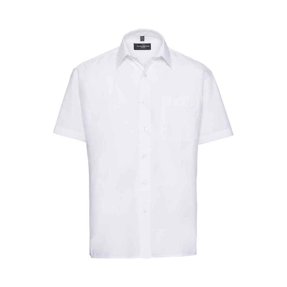 Russell Collection Short Sleeve Easy Care Poplin Shirt 935M