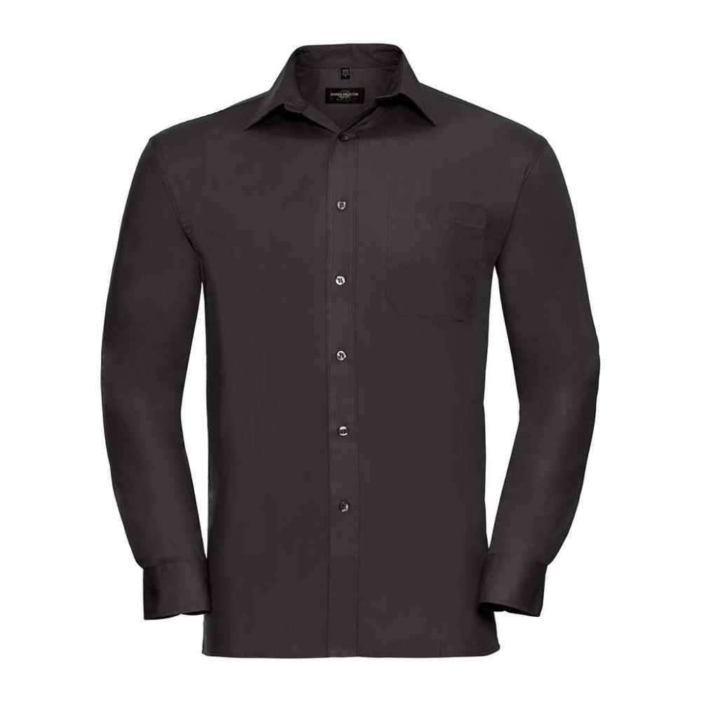 Russell Collection Long Sleeve Easy Care Cotton Poplin Shirt 936M
