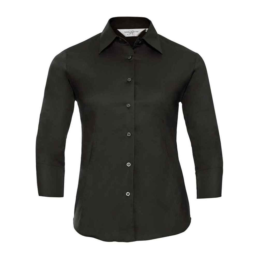 Russell Collection Ladies 3/4 Sleeve Easy Care Fitted Shirt 946F
