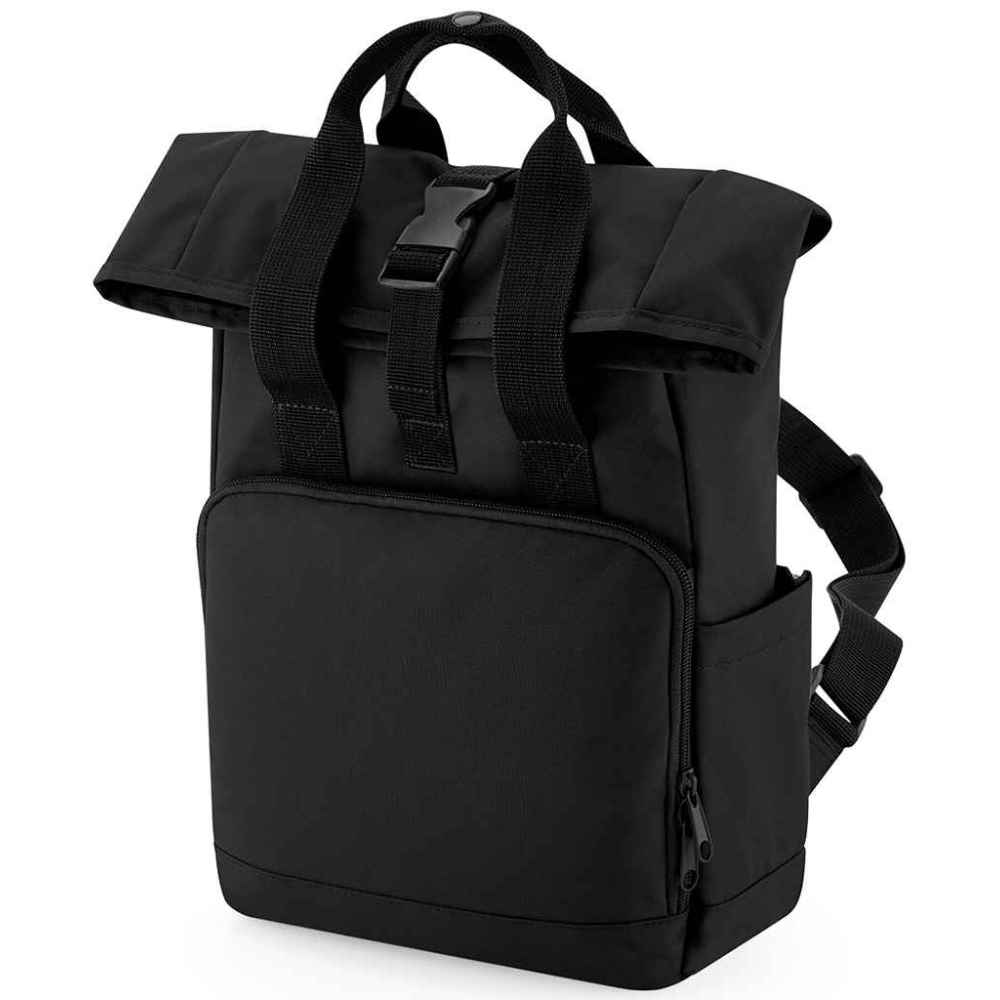 BagBase Recycled Mini Twin Handle Roll-Top Backpack BG118S