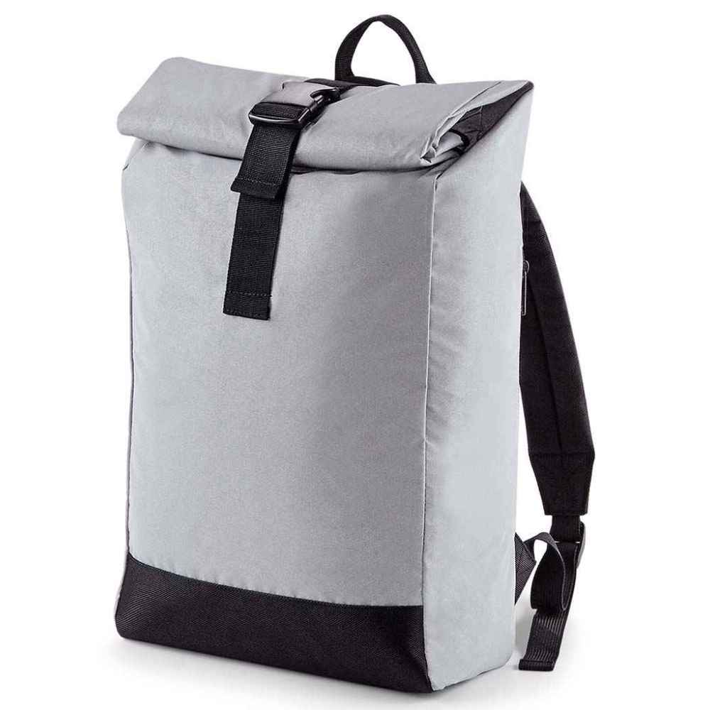 BagBase Reflective Roll-Top Backpack BG138