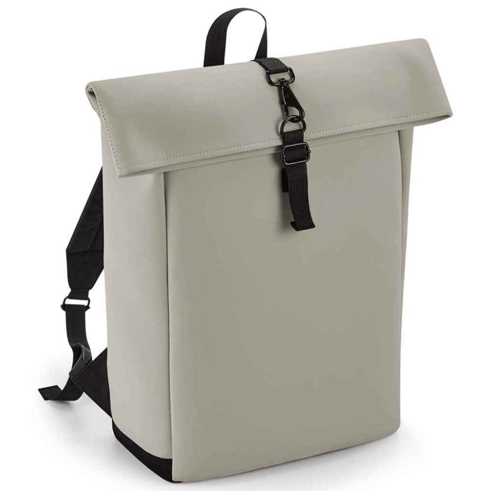 BagBase Matte PU Roll-Top Backpack BG335