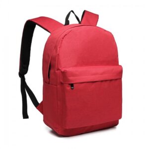 Kono Durable Polyester Everyday Backpack With Sleek Design E1930 RD