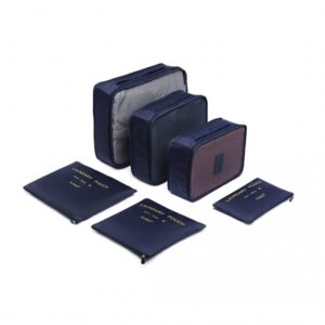 Kono 6 Piece Polyester Travel Luggage Organiser Bag Set E2015 NY