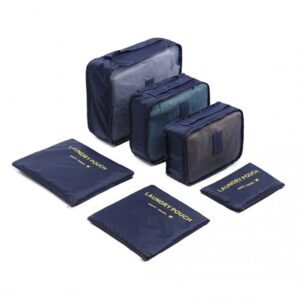 Kono 6 Piece Polyester Travel Luggage Organiser Bag Set E6874-1 NY
