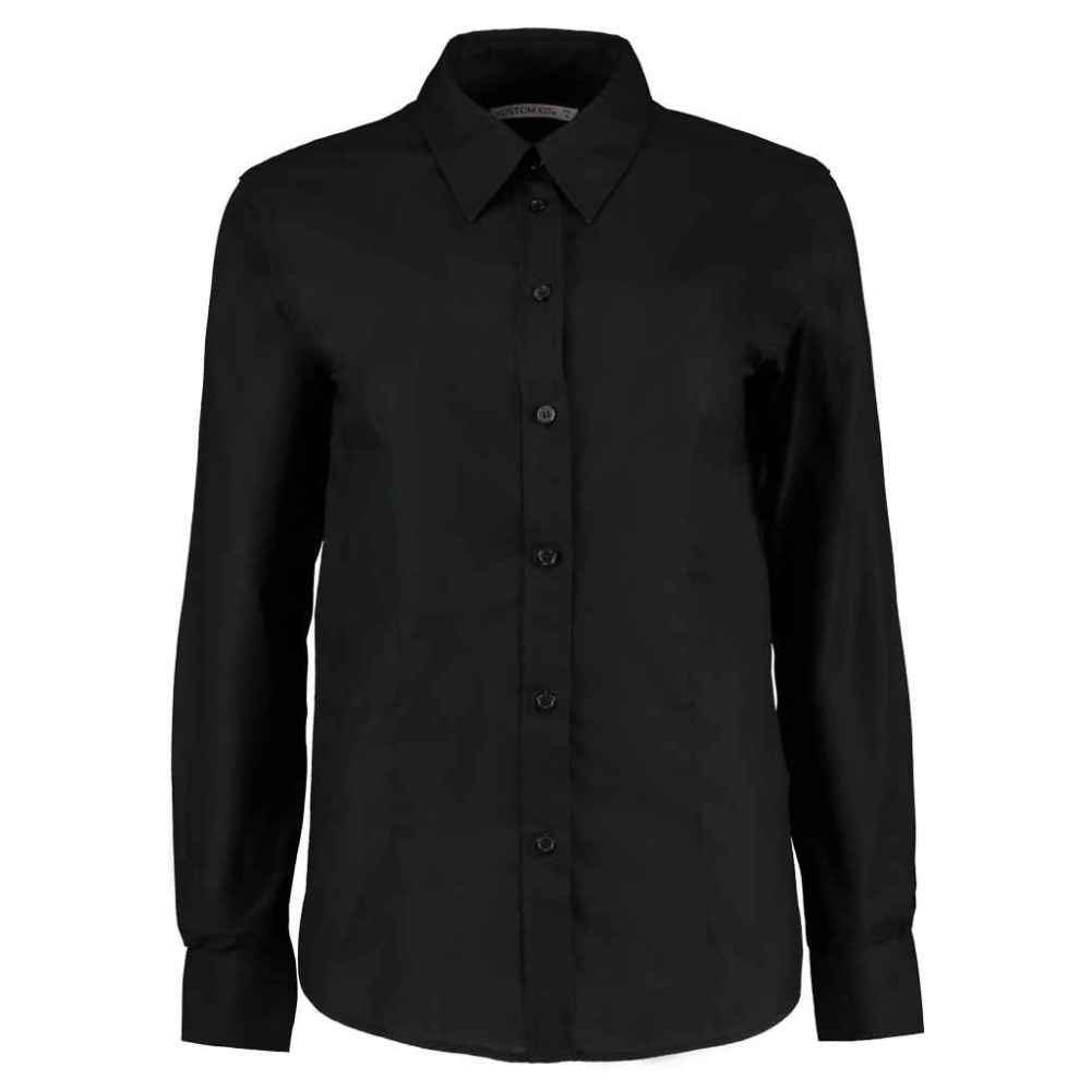 Kustom Kit Ladies Long Sleeve Tailored Workwear Oxford Shirt K361