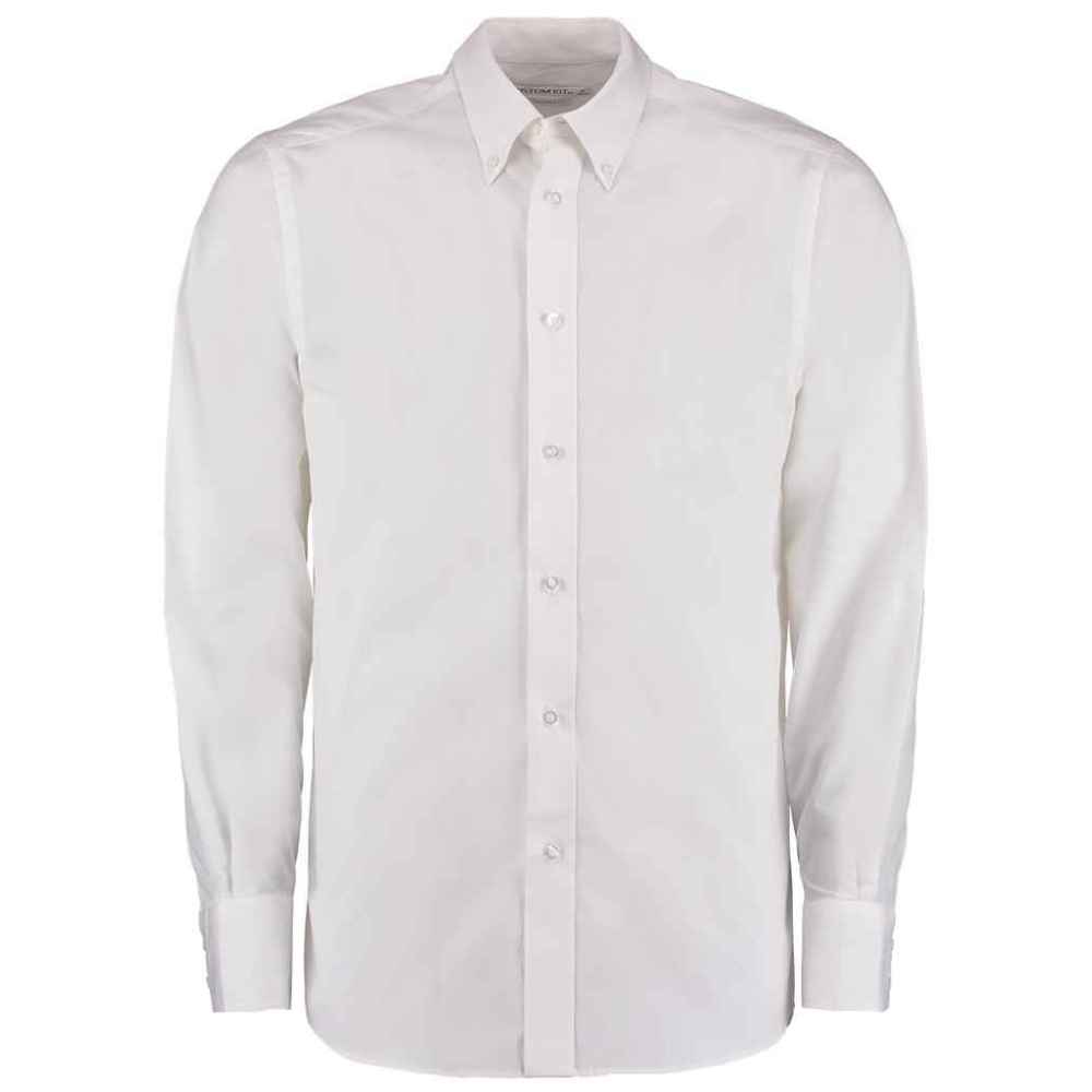 Kustom Kit Long Sleeve Tailored City Business Shirt K386