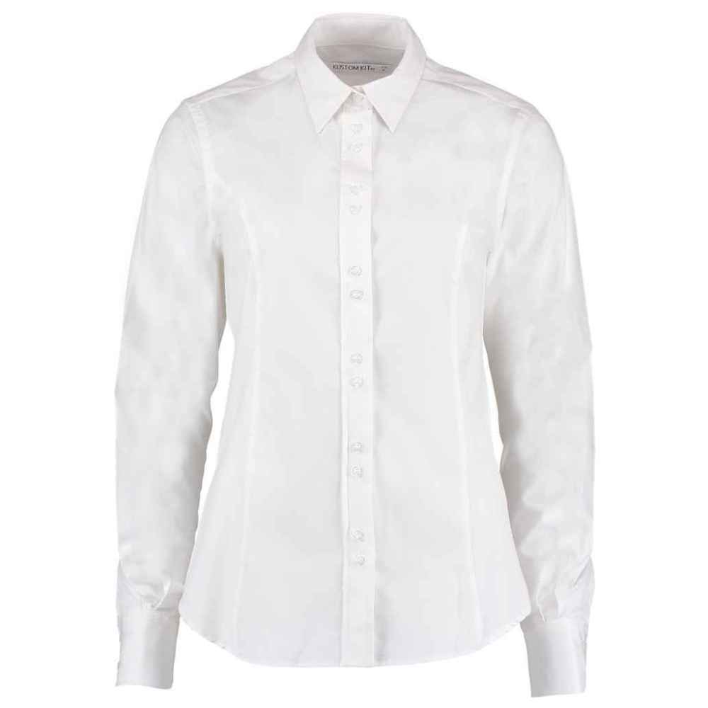 Kustom Kit Ladies Long Sleeve Tailored City Business Shirt K388