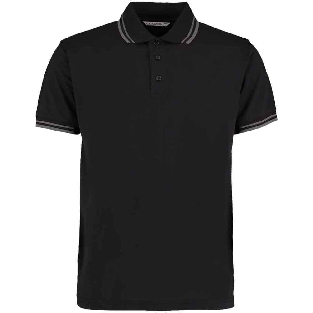 Kustom Kit Contrast Tipped Poly/Cotton Piqué Polo Shirt K409