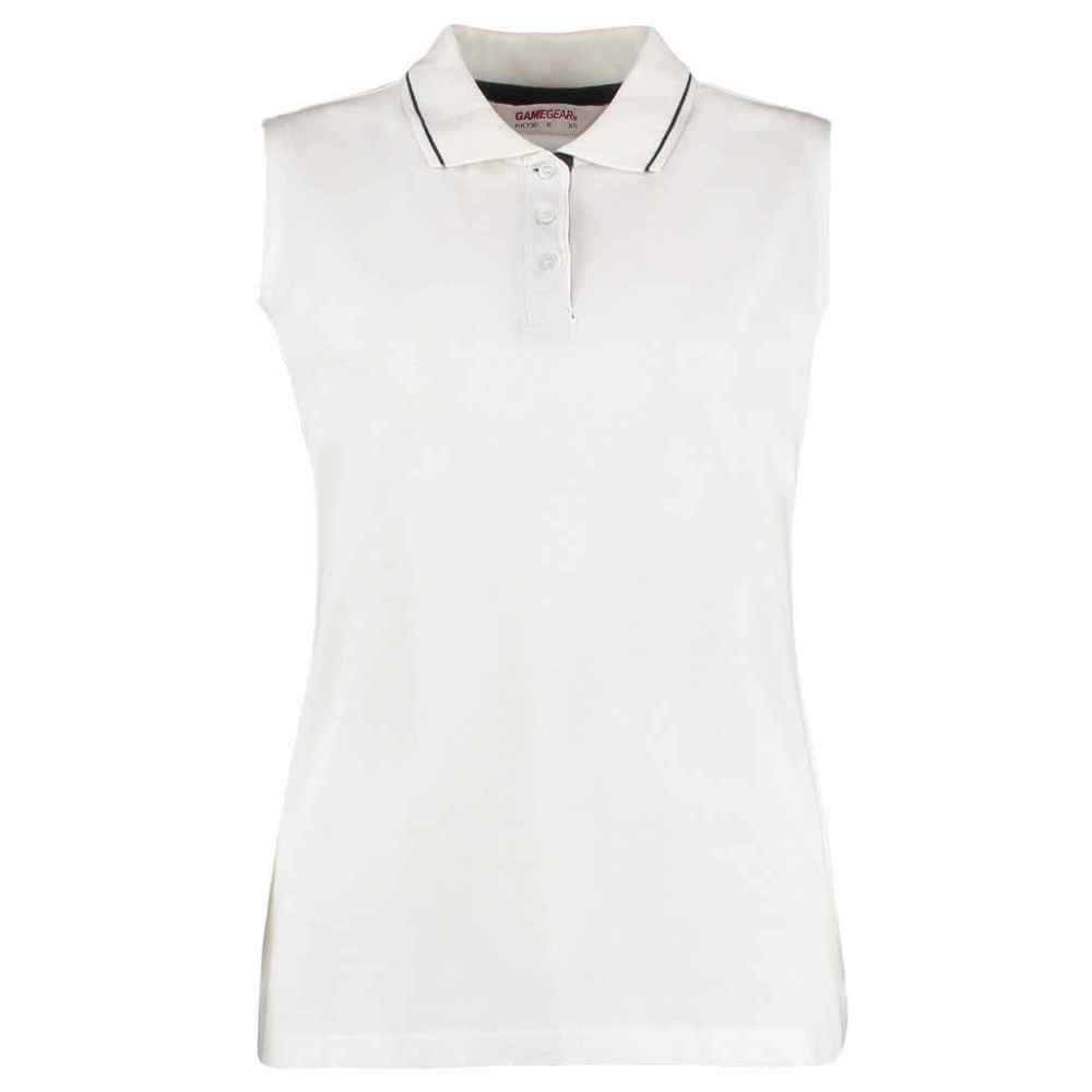 Kustom Kit Ladies Proactive Sleeveless Cotton Piqué Polo Shirt K730