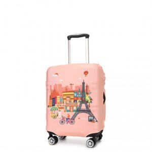 Miss Lulu Elastic Luggage Cover With Printed Design Small L-Cover-3 20
