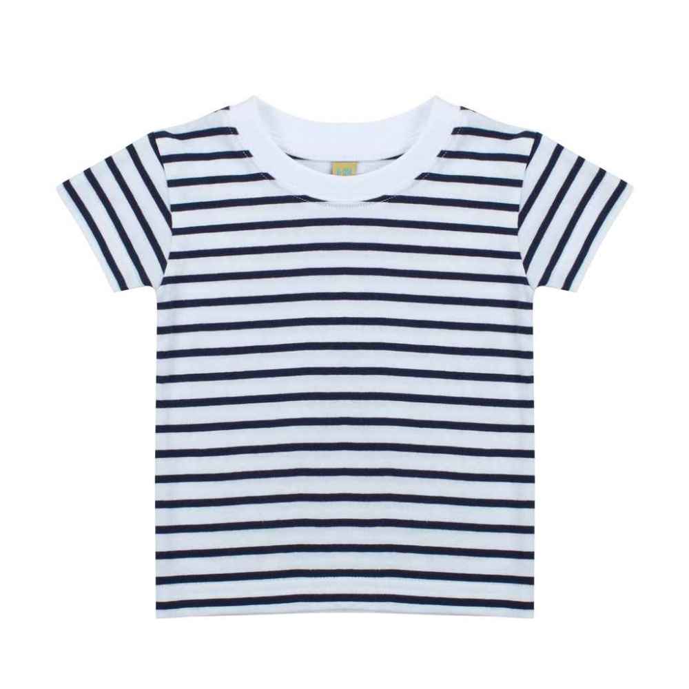 Larkwood Baby/Toddler Striped Crew Neck T-Shirt LW27T