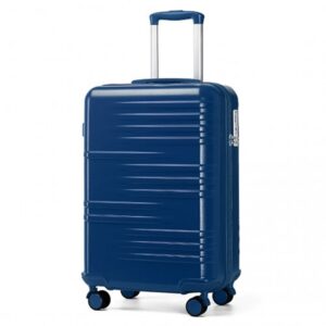Miss Lulu British Traveller 20 Inch Durable Polycarbonate And ABS Hard Shell Suitcase With TSA Lock K2391L NY 20