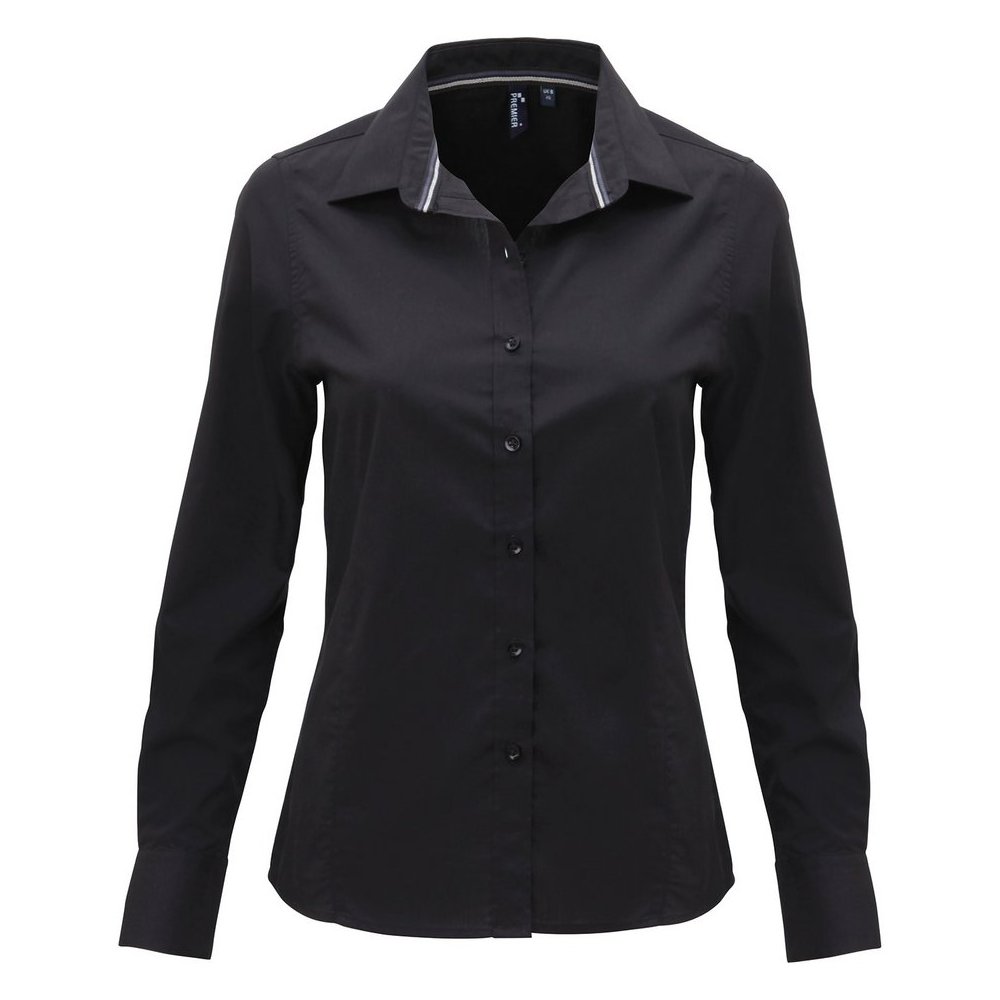Premier Women's long sleeve fitted "Friday bar shirt" PR314