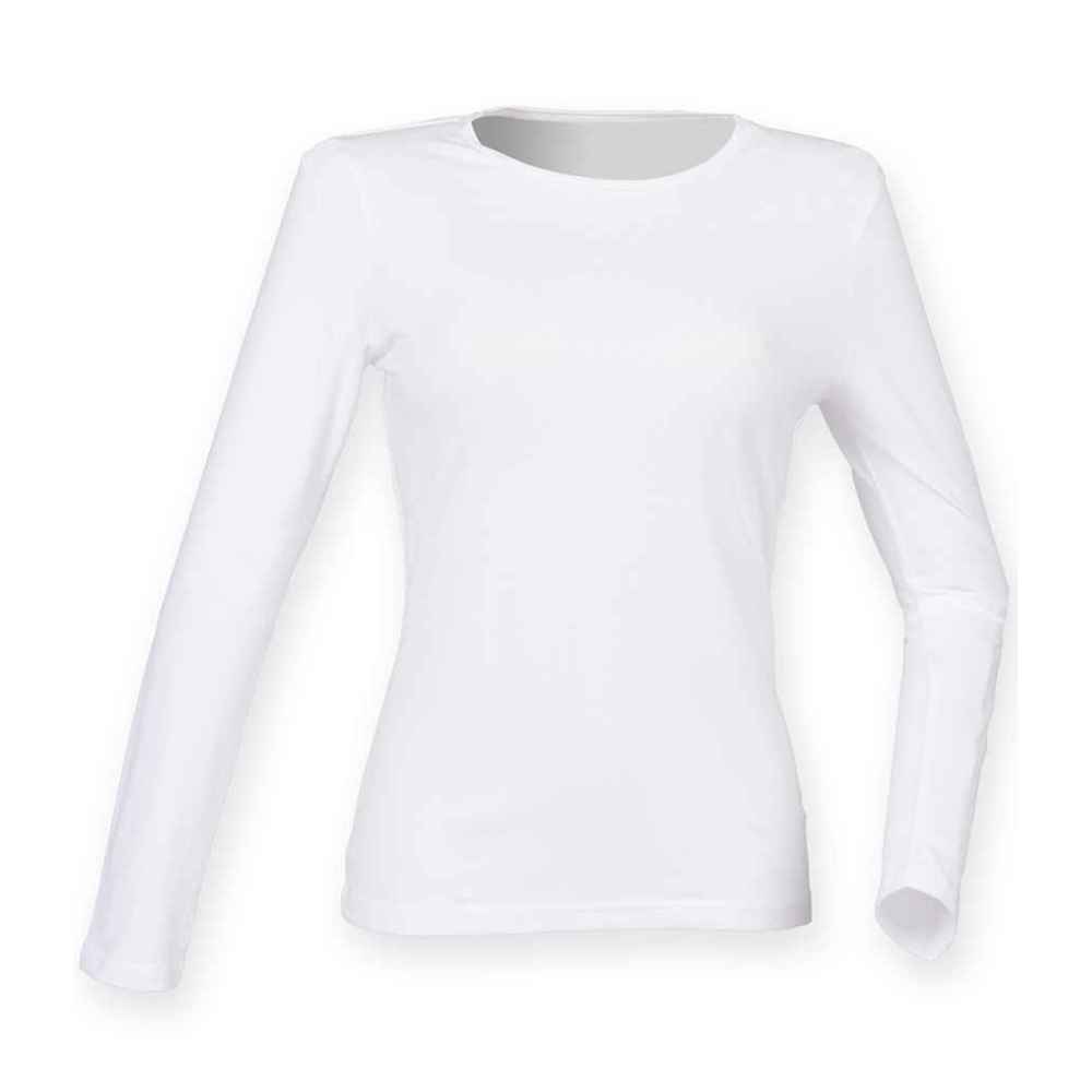 SF Ladies Feel Good Long Sleeve Stretch T-Shirt SK124