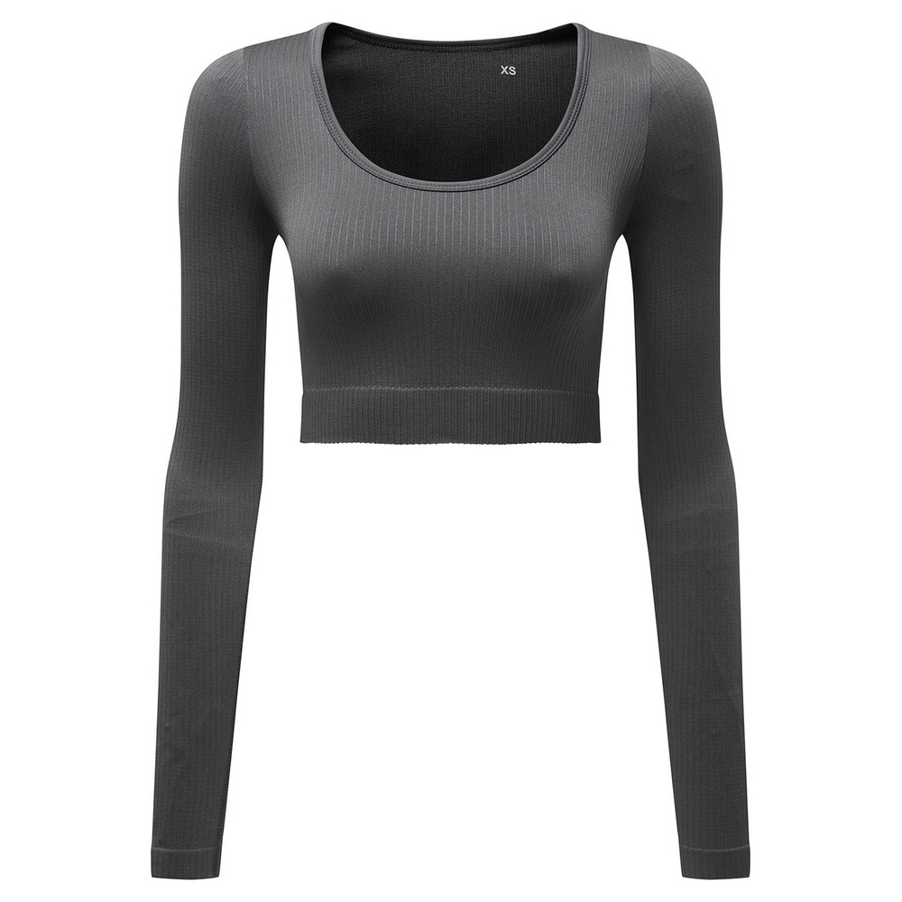 TriDri® Women’s ribbed seamless '3D Fit' crop top TR224