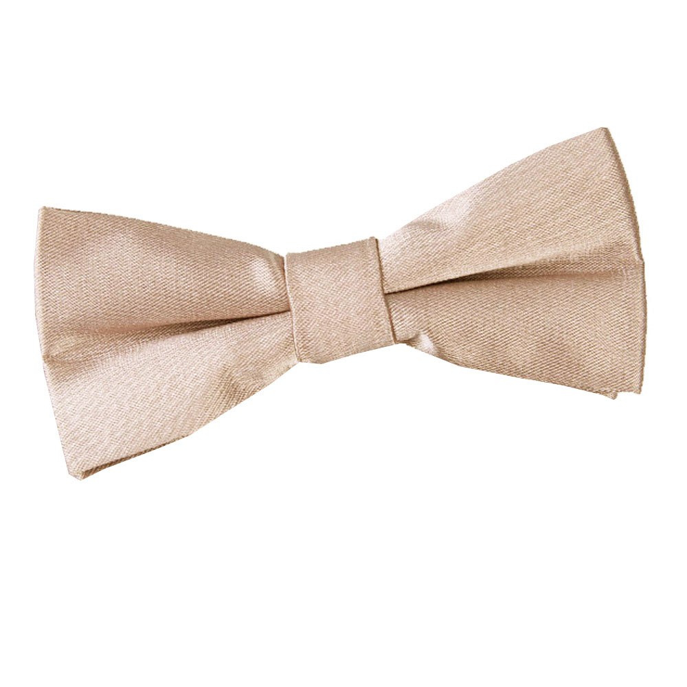 DQT Plain Satin Pre-Tied Bow Tie Youth