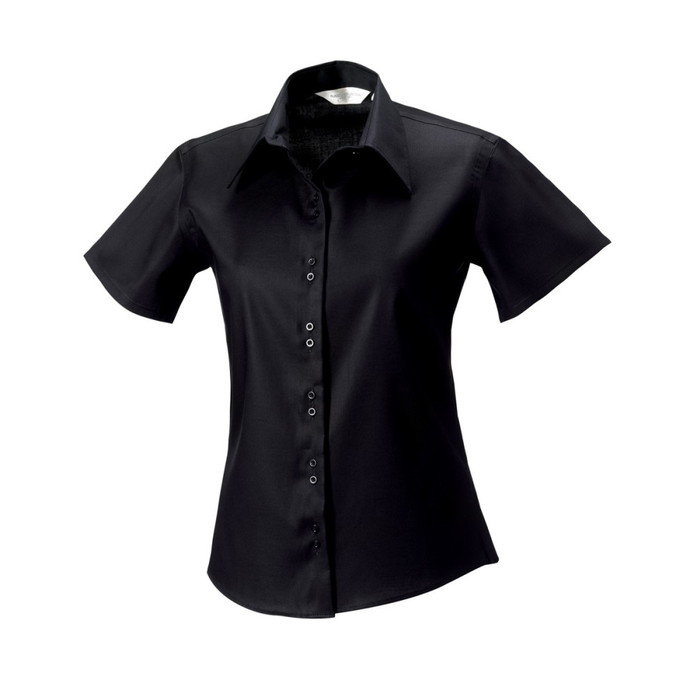 Russell Collection Ladies' Short Sleeve Tailored Ultimate Non-Iron Shirt 957F