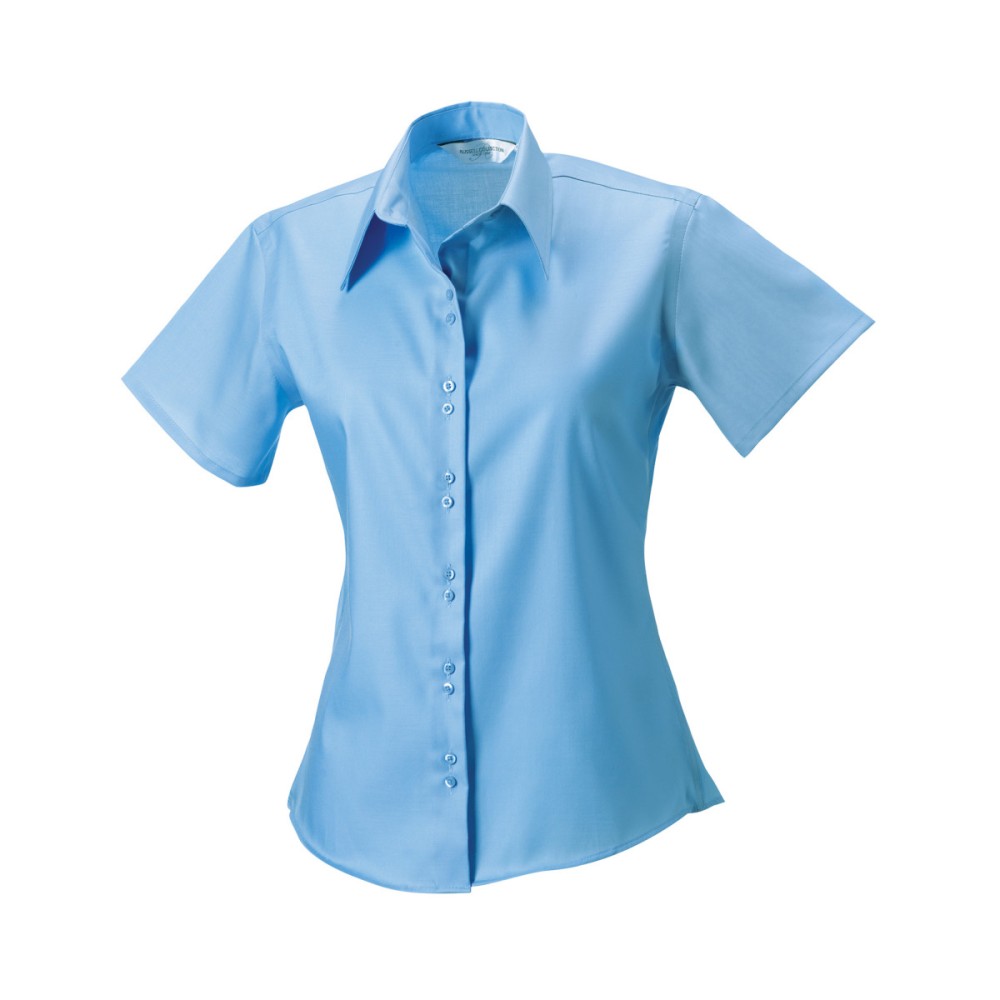 Russell Collection Ladies' Short Sleeve Tailored Ultimate Non-Iron Shirt 957F