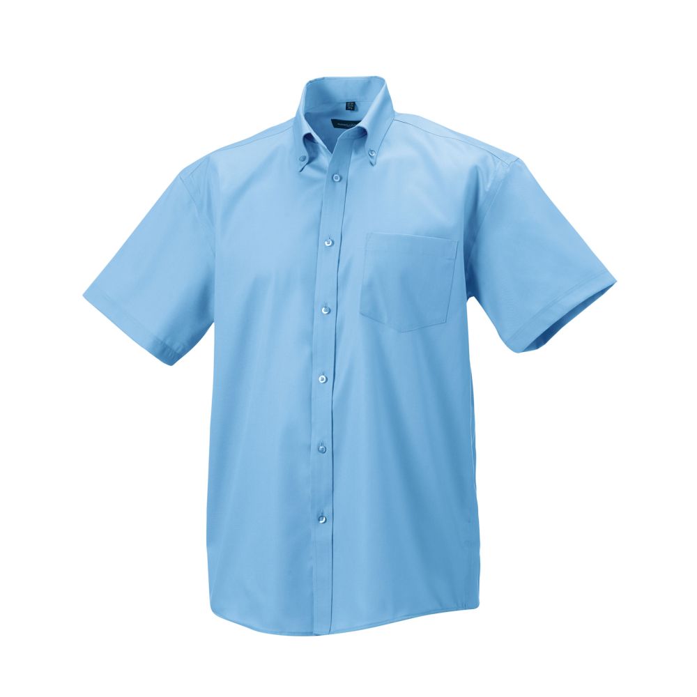 Russell Collection Men's Short Sleeve Classic Ultimate Non-Iron Shirt 957M