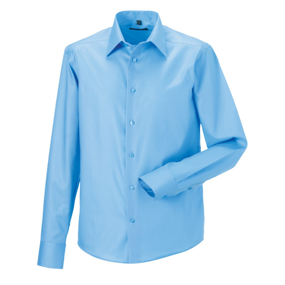 Russell Collection Men's Long Sleeve Tailored Ultimate Non-Iron Shirt 958M
