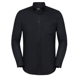 Russell Collection Men's Long Sleeve Tailored Button-Down Oxford Shirt R928MC